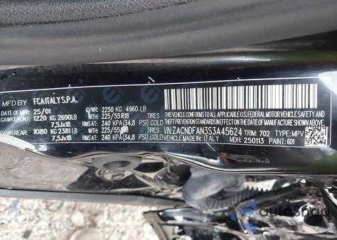 2025 Dodge Hornet Gt Awd из США, поврежденный, VIN ZACNDFAN3S3A45624